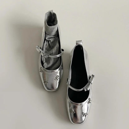Damen Slipper Elegante Metall Schnalle Comfort
