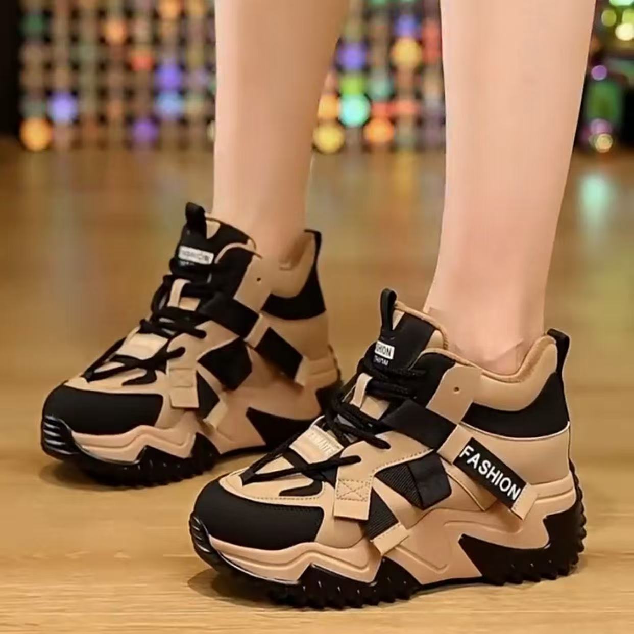 Damen High- Sneaker Sportlich Mit Dämpfung