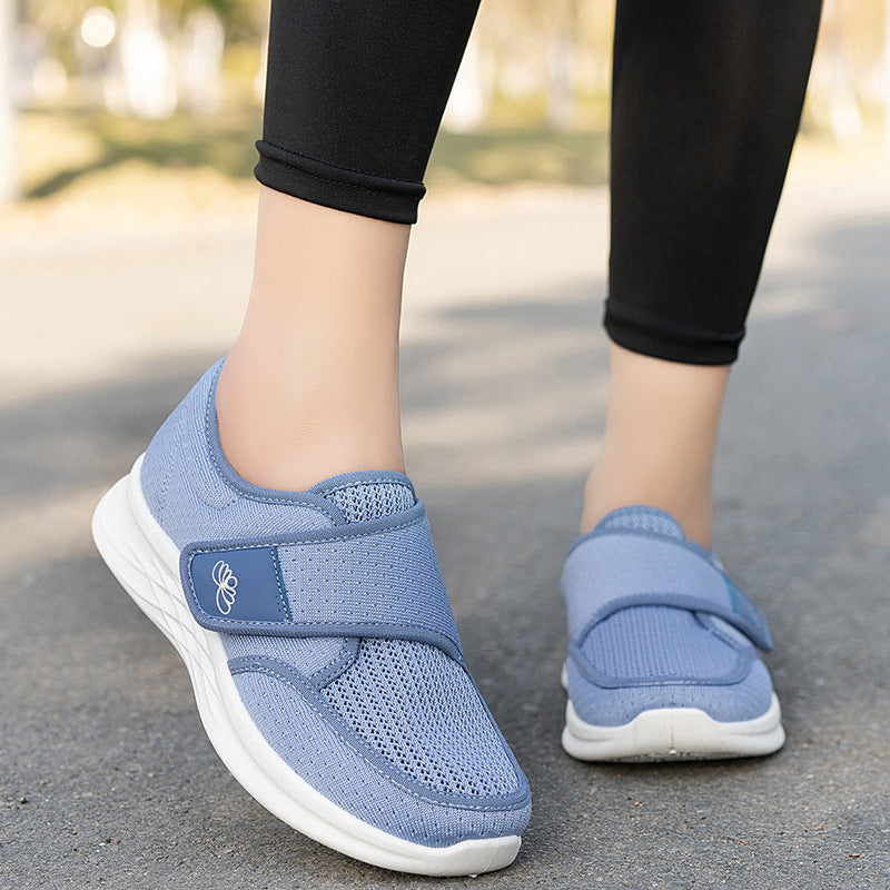 Damen Komfortschuhe Mit Klettverschluss Bequem