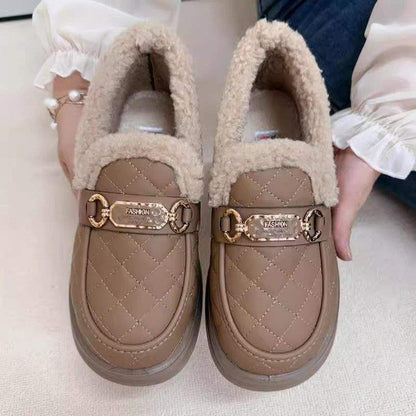 Damen Slipper Warm Weich Komfort Design