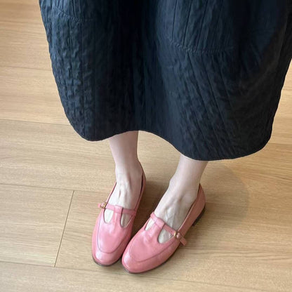 Damen Schuhe Mary Jane Rüschendekor Schnürsenkel