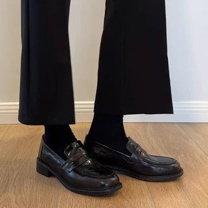 Damen Loafers Elegante Leder