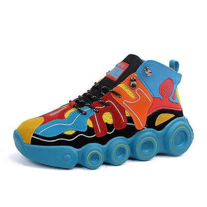 Damen High- Sneaker Sportlich Bunt