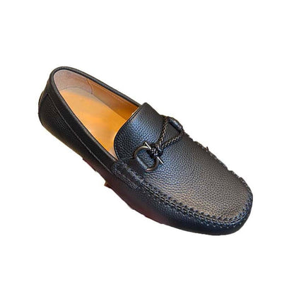 Damen Mokassin Schuhe Leder Elegant Braun