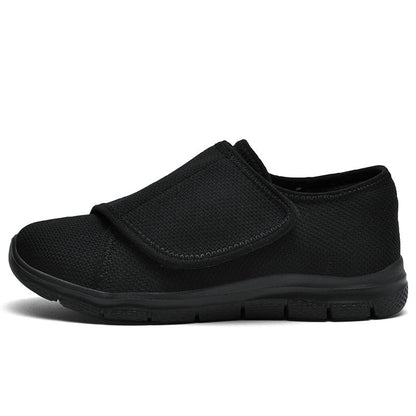 Damen Sneaker Bequem Slip-On Klettverschluss Weite Passform