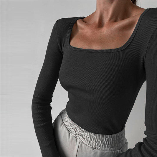 Damen Langarmoberteil Rippstruktur Trendy - Norvielle