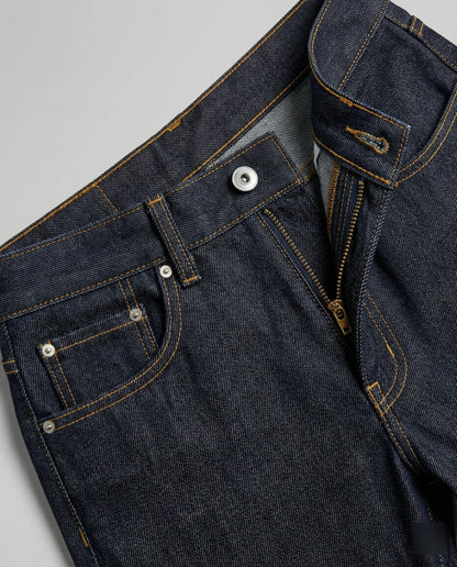 Herren Wide Leg Jeans Schwere Denim Hose
