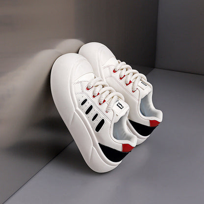 Damen Sneaker Sportlich Atmungsaktiv Dicke Sohle