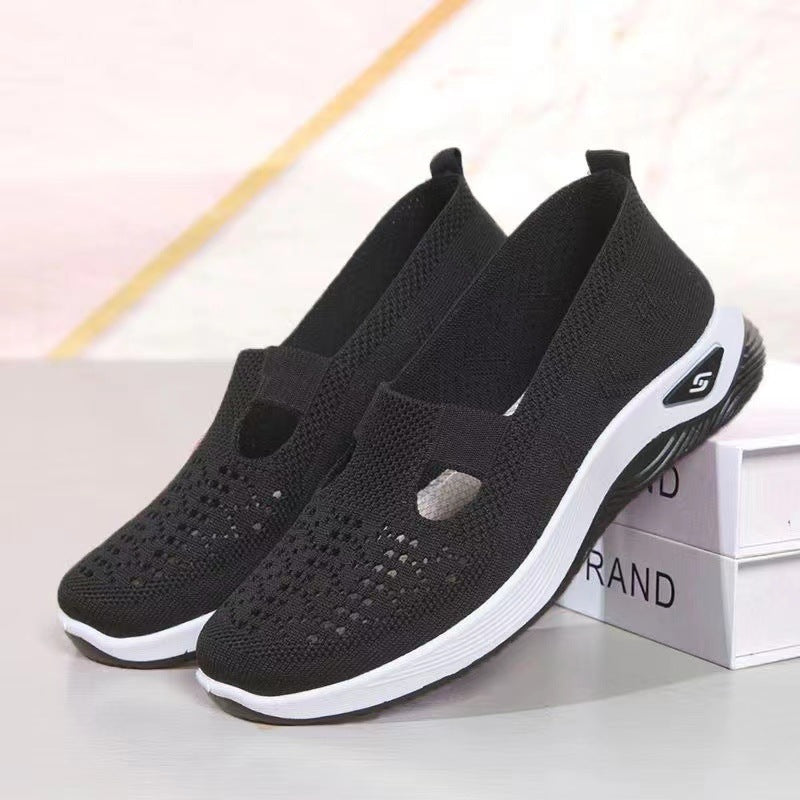 Damen Sneaker Leicht Bequem Slip-On