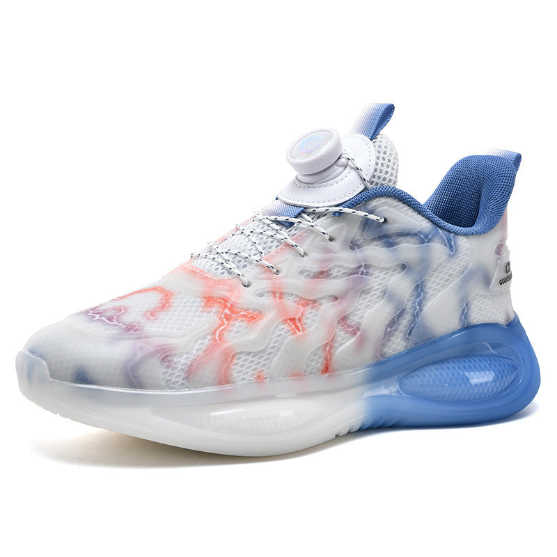 Damen Sneaker Sportlich Atmungsaktives Mesh Mit Schnellverschluss