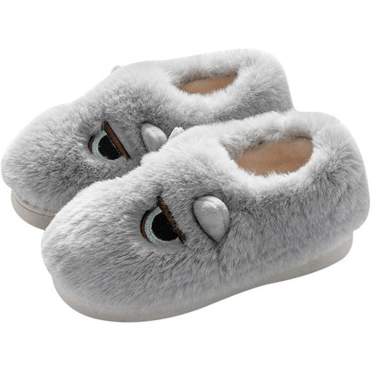 Damen Hausschuhe Fleece Weich Warm Tiermuster