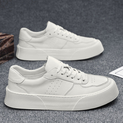 Damen Sneaker Leder Plattformsohle