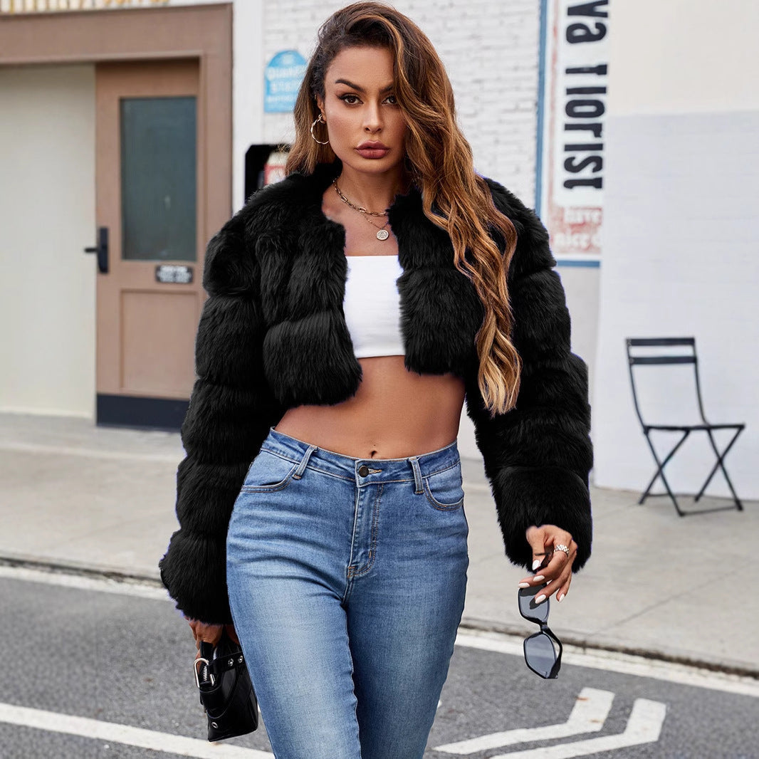 Damen Kurzpelzjacke Style - Norvielle