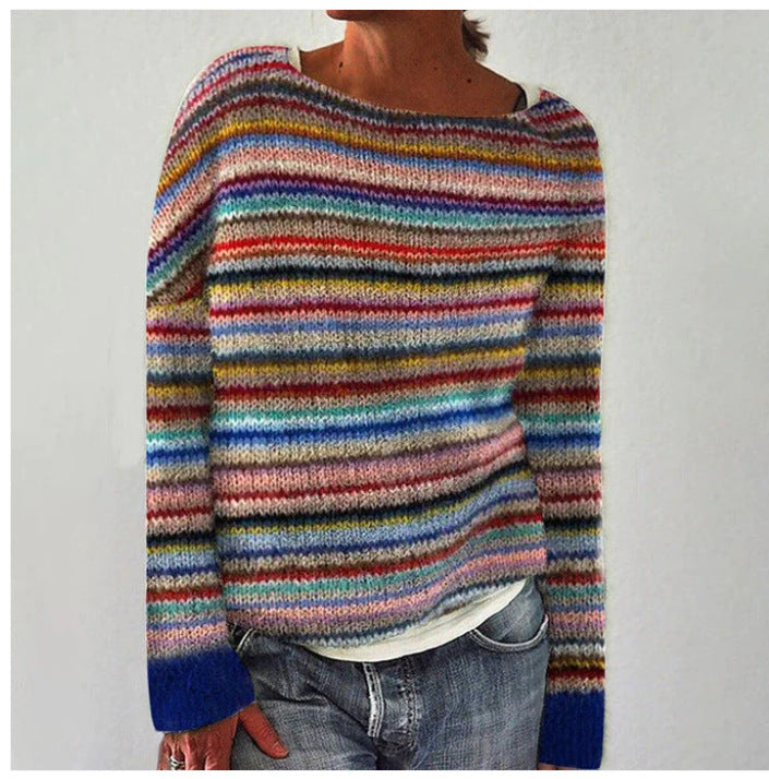 Weicher Damen Pullover Gemütlich Warm Übergröße