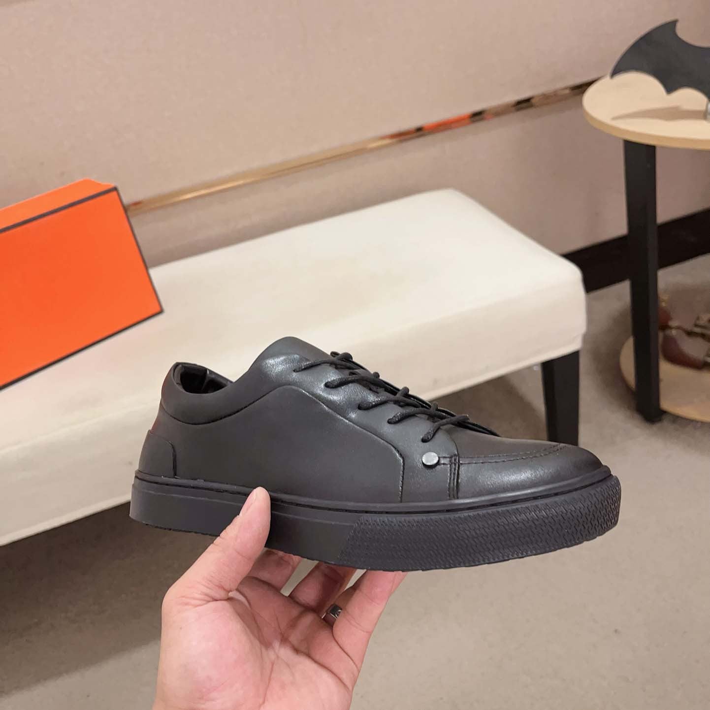 Damen Sneaker Leder Minimalistisch
