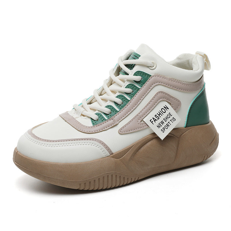 Damen High- Sneaker Atmungsaktives Material Schwarz - Norvielle