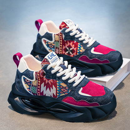 Damen Laufschuhe Sportlich Ethno Muster