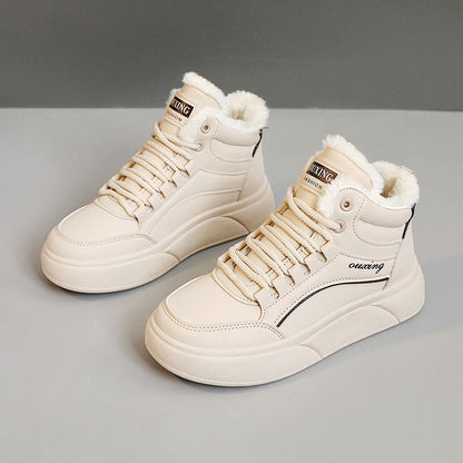 Damen Sneaker Weiches Innenfutter Flauschig