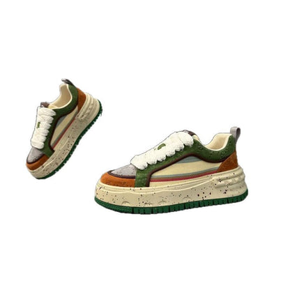 Damen Sneaker Chunky Bequem Strapazierfähig