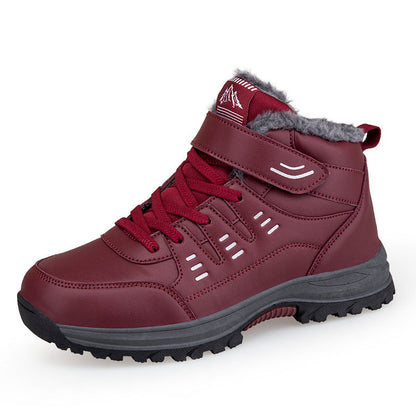 Damen Wanderstiefel Winterfest Isoliert Klettverschluss