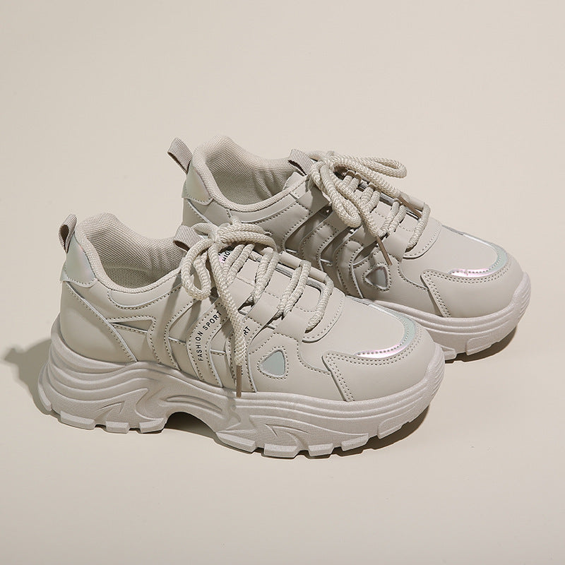 Damen Sneaker Sportlich Bequem Laufsohle