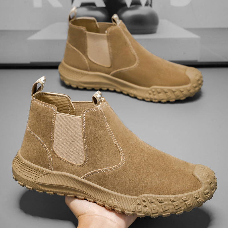 Damen Chelsea Boots Sportlich Rutschfest