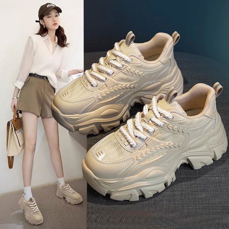 Damen Sneaker Chunky Atmungsaktiv Sportlich