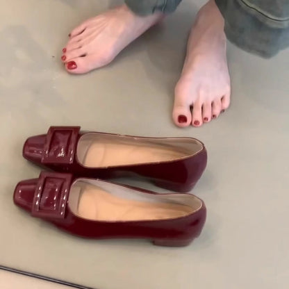Damen Ballerinas Komfortabel Faltbar