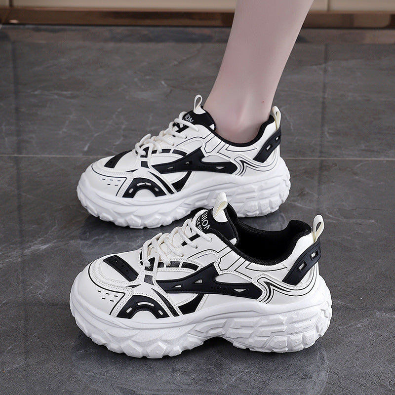 Damen Sneaker Sportlich Chunky Atmungsaktiv