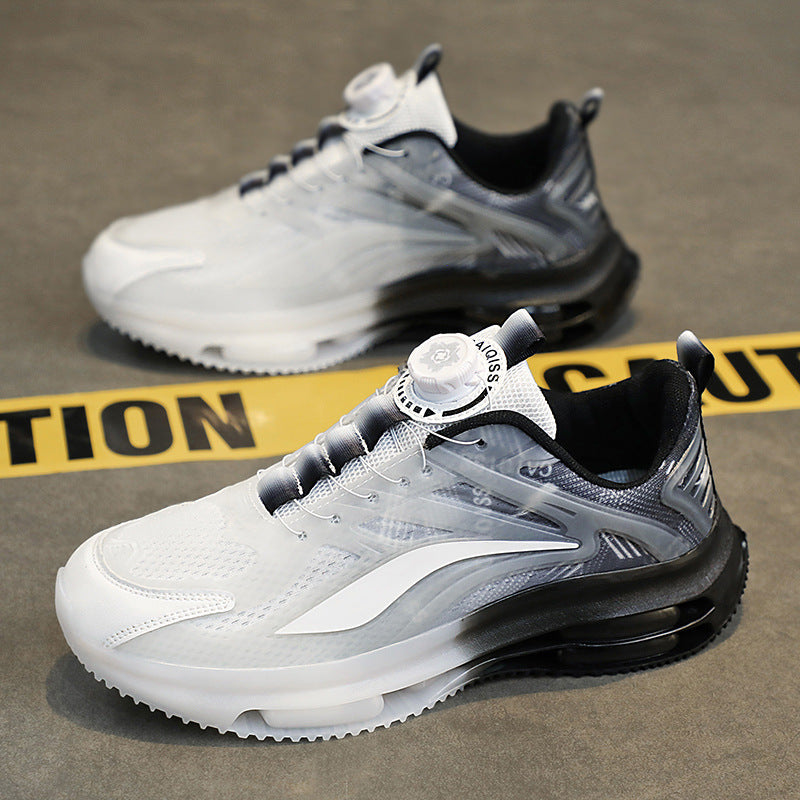 Damen Sneaker Sportlich Luftpolster Schnellschnürsystem