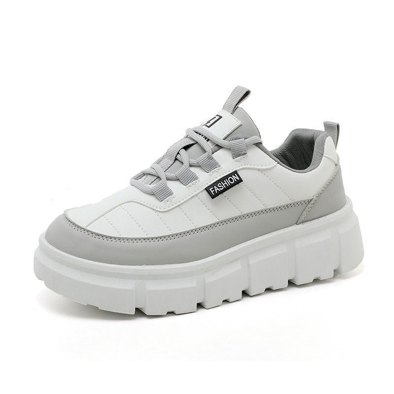 Damen Chunky Sneaker Bequem atmungsaktives Material Schwarz - Norvielle