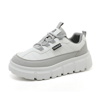Damen Chunky Sneaker Bequem atmungsaktives Material Schwarz - Norvielle
