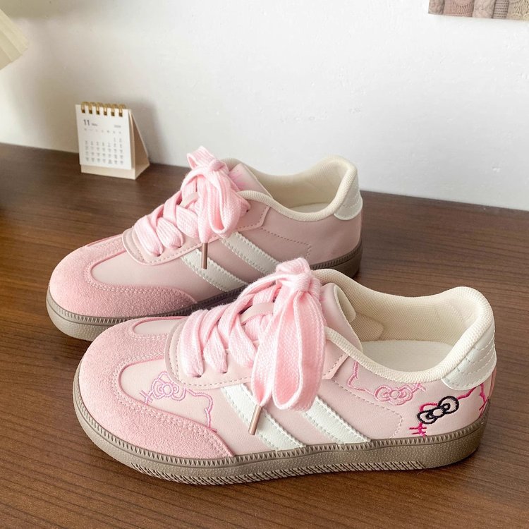 Damen Sneaker Hello Kitty Weiches Leder