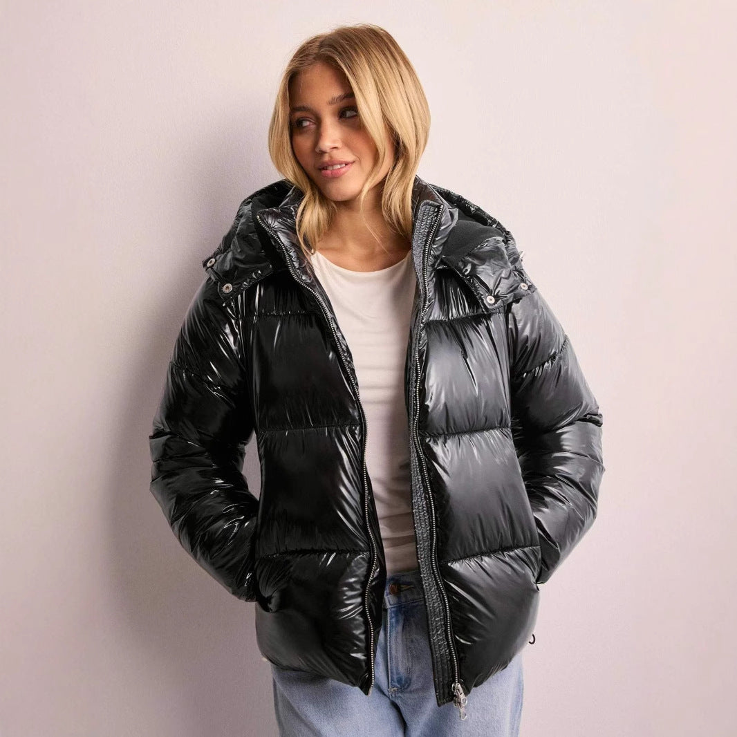 Damen Winterjacke Warm Isoliert Mit Kapuze - Norvielle