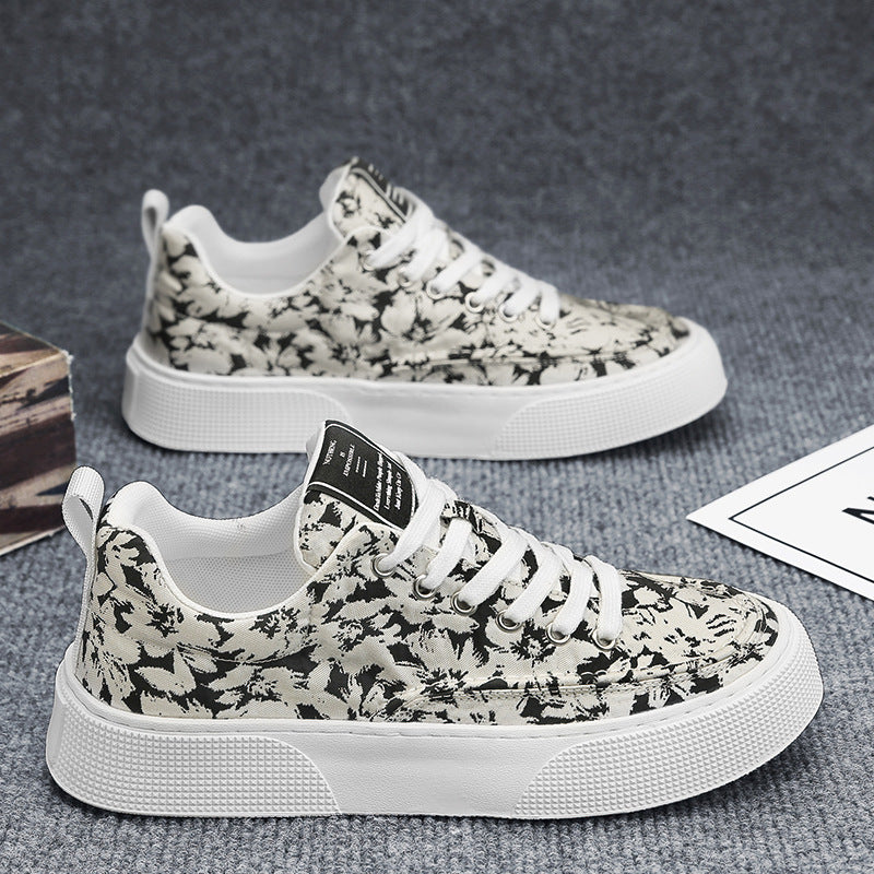 Damen Sneaker Modernes Florales Design Komfortable Sohle - Norvielle