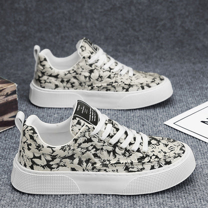 Damen Sneaker Modernes Florales Design Komfortable Sohle - Norvielle
