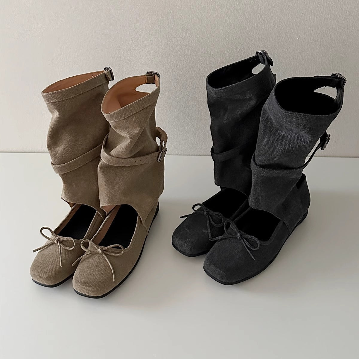 Damen Ballerinas Riemendesign Bequem Elegant - Norvielle