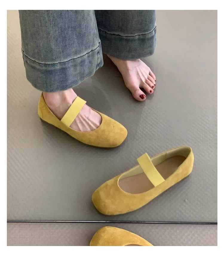 Damen Ballerinas Weich Komfort Schuhe Bequem