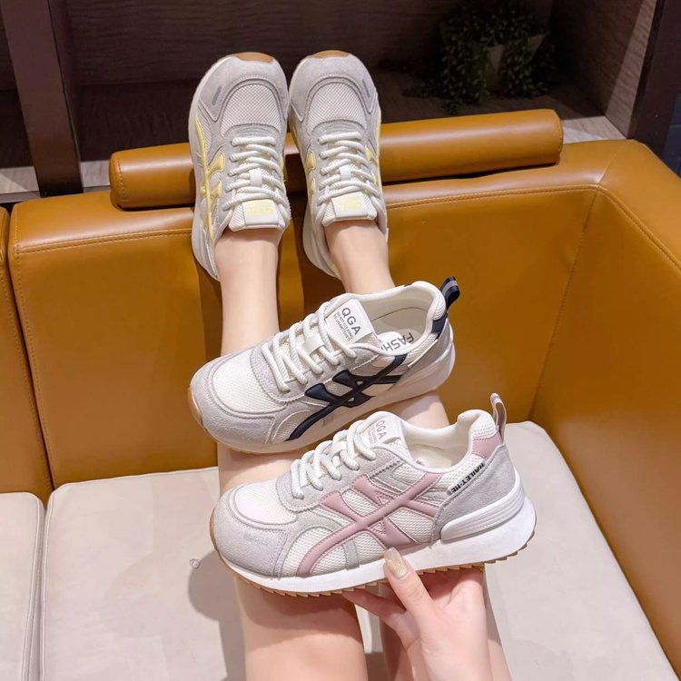 Damen Sneaker Retro Sportlich Atmungsaktiv Mit Dämpfung
