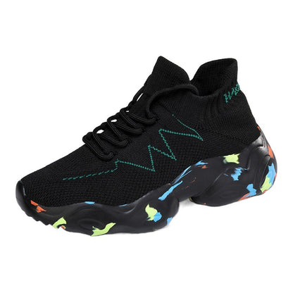 Damen Sneaker Strick Bequem Laufsohle - Norvielle