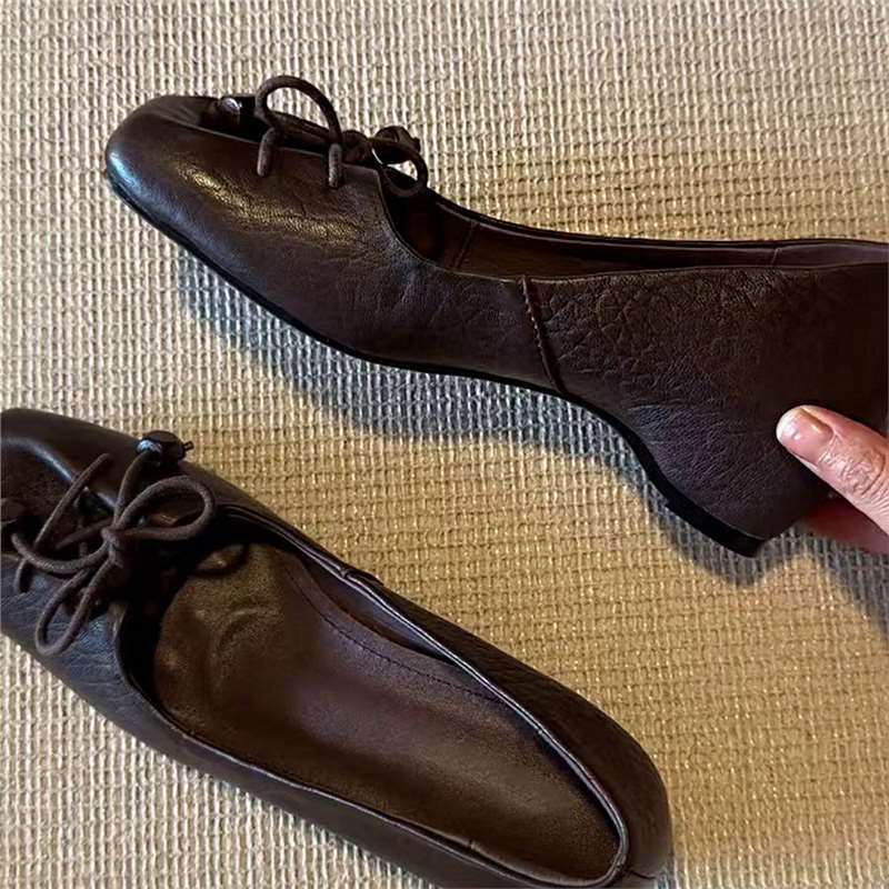 Damen Ballerinas Bequem Flexibel mit Bogen Detail