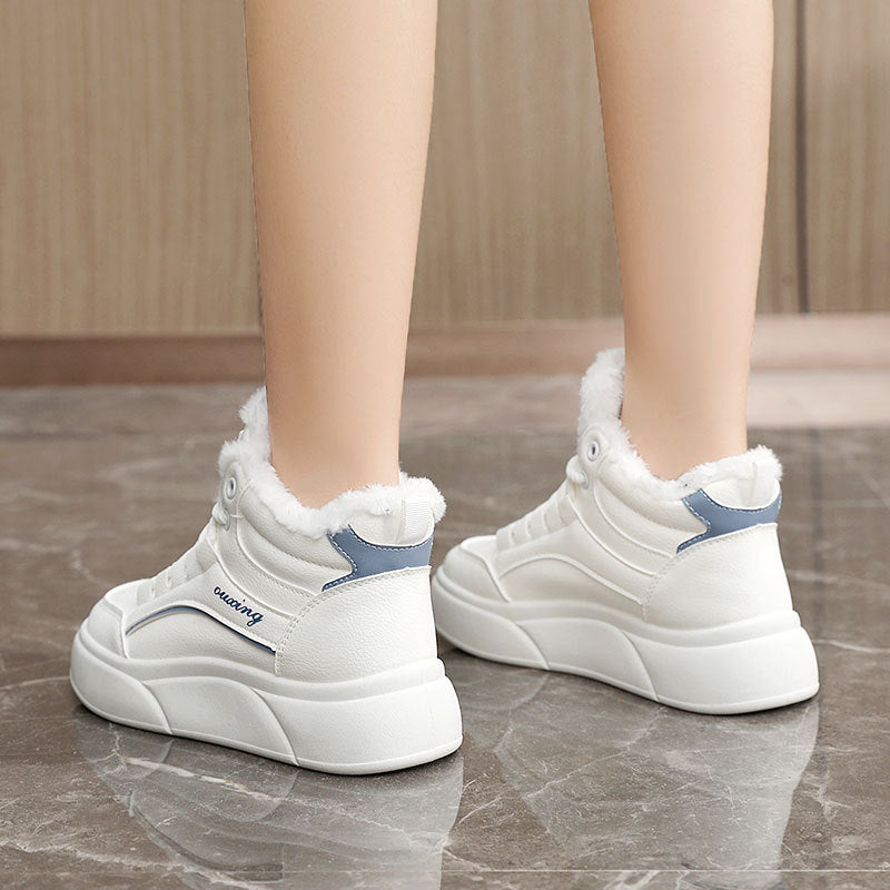 Damen Sneaker Weiches Innenfutter Flauschig