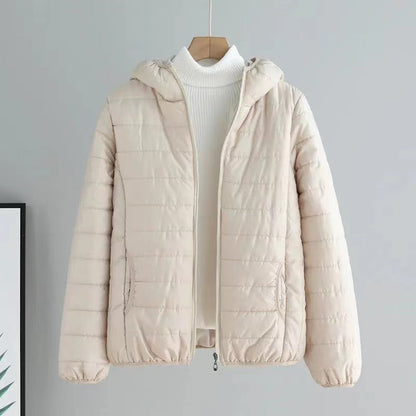 Damen Steppjacke Mit Kapuze Modern