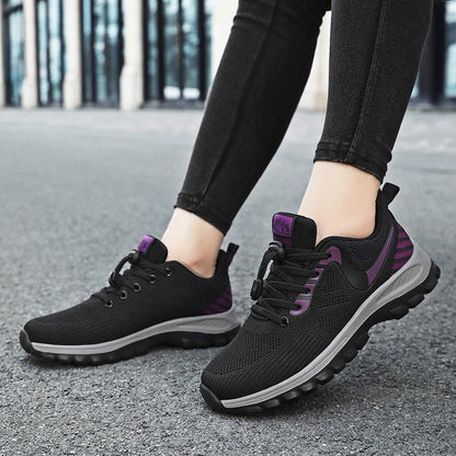 Damen Laufschuhe Atmungsaktives Mesh Elastisch Schnellschnürsystem