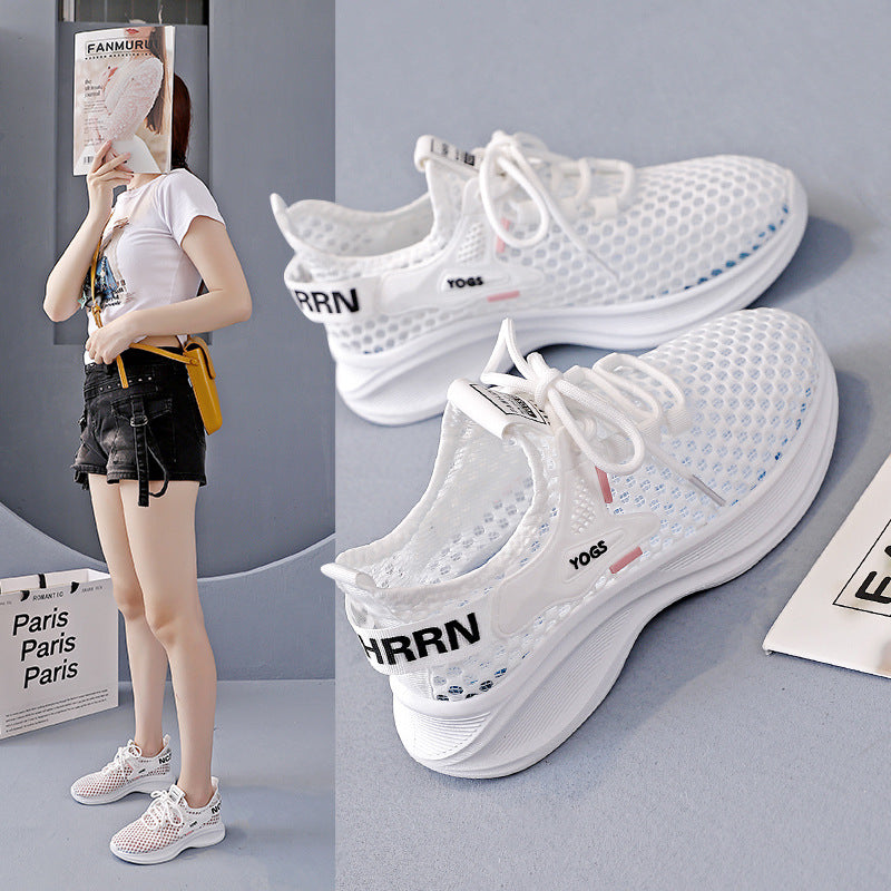 Damen Sneaker Atmungsaktives Netz Weich