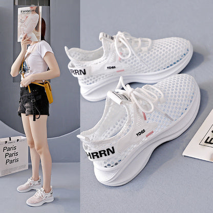 Damen Sneaker Atmungsaktives Netz Weich