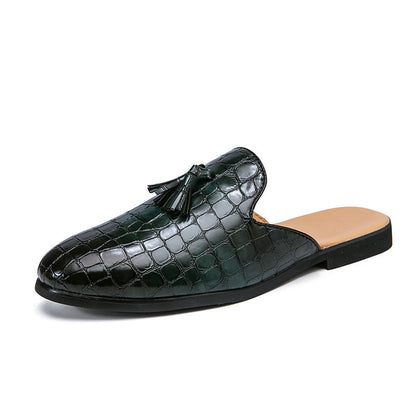 Damen Mokassins Elegante Leder Schuhe Braun