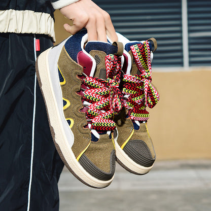 Damen High- Sneaker Mehrfarbig Schnürsystem Sportlich - Norvielle