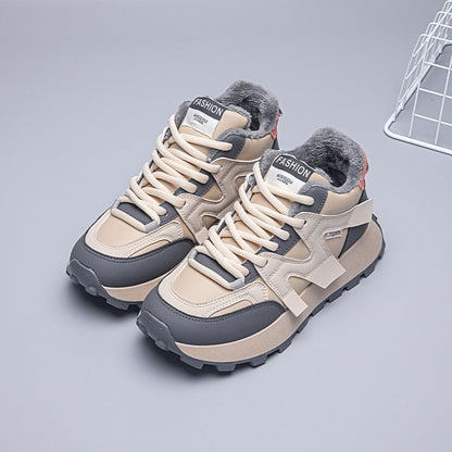 Damen High- Sneaker Fleece-Innensohle Rutschfest