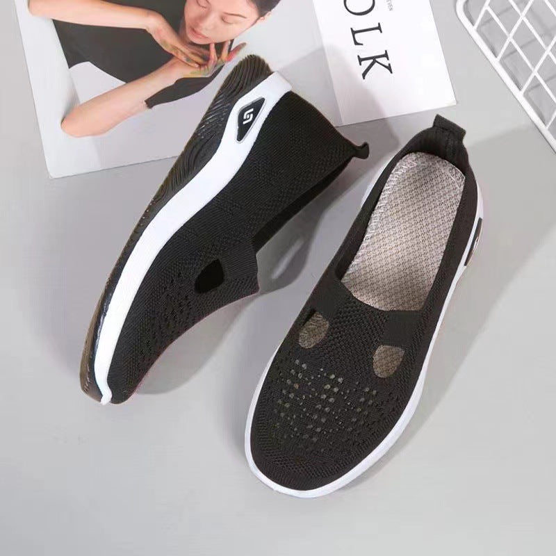 Damen Sneaker Leicht Bequem Slip-On